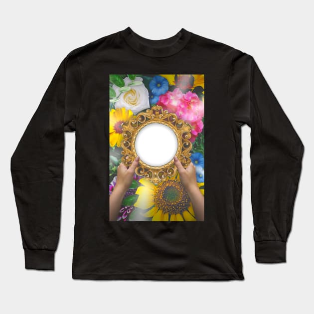 What's in the looking glass? Long Sleeve T-Shirt by katie_rou